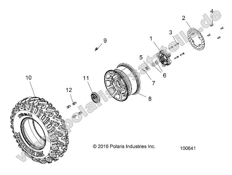 Wheels, Front Tire and Brake Disc