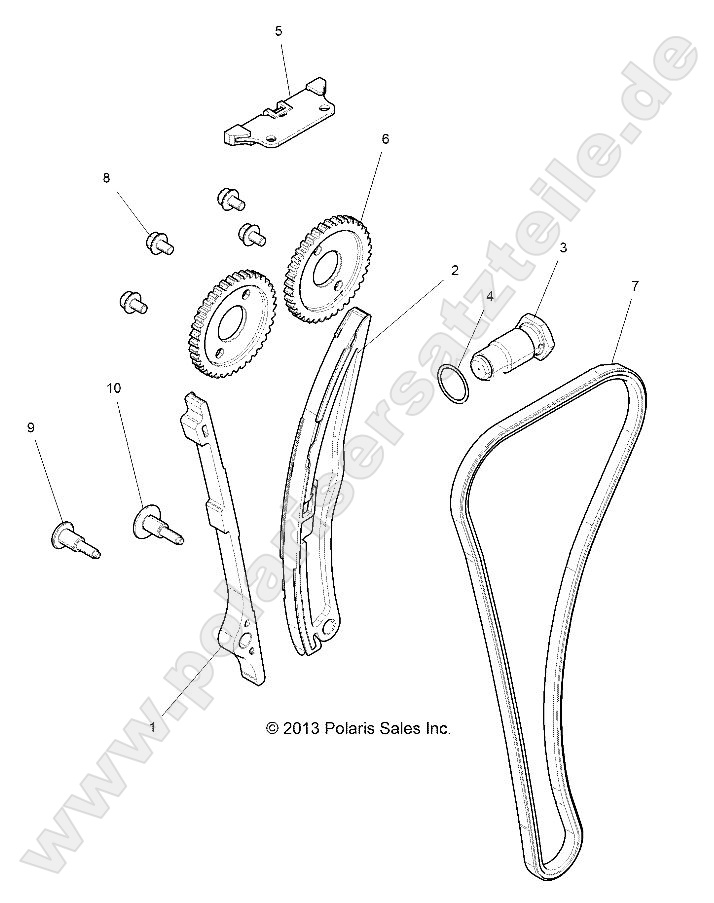 ENGINE, CAM CHAIN AND TENSIONER ENGINE, CAM CHAIN AND TENSIONER