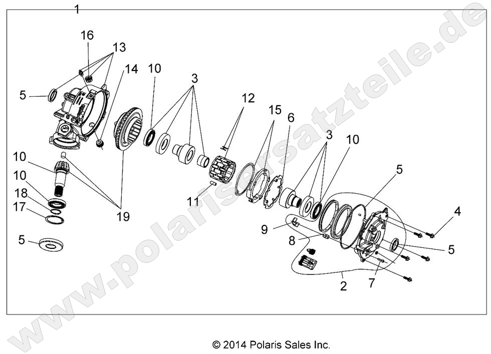 DRIVE TRAIN, FRONT GEARCASE