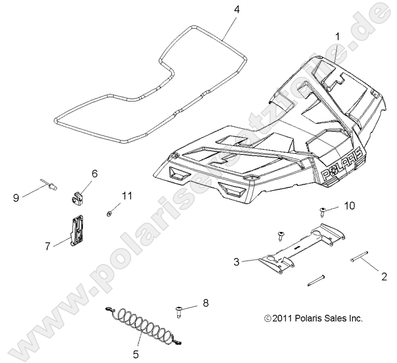 BODY, STORAGE, FRONT BODY, STORAGE, FRONT