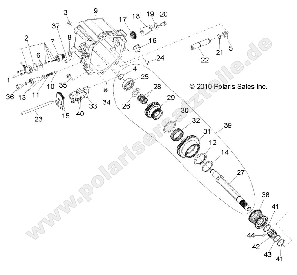 DRIVE TRAIN, MAIN GEARCASE INTERNAL COMPONENTS 2