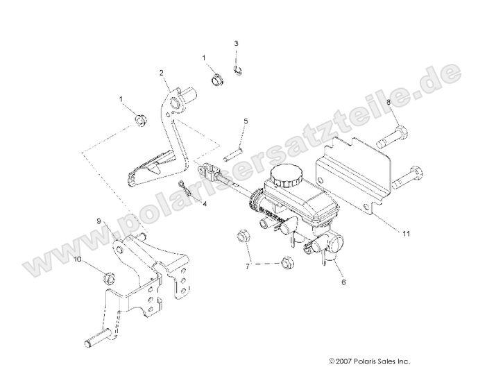 brakes pedal and master cylinder brakes pedal and master cylinder
