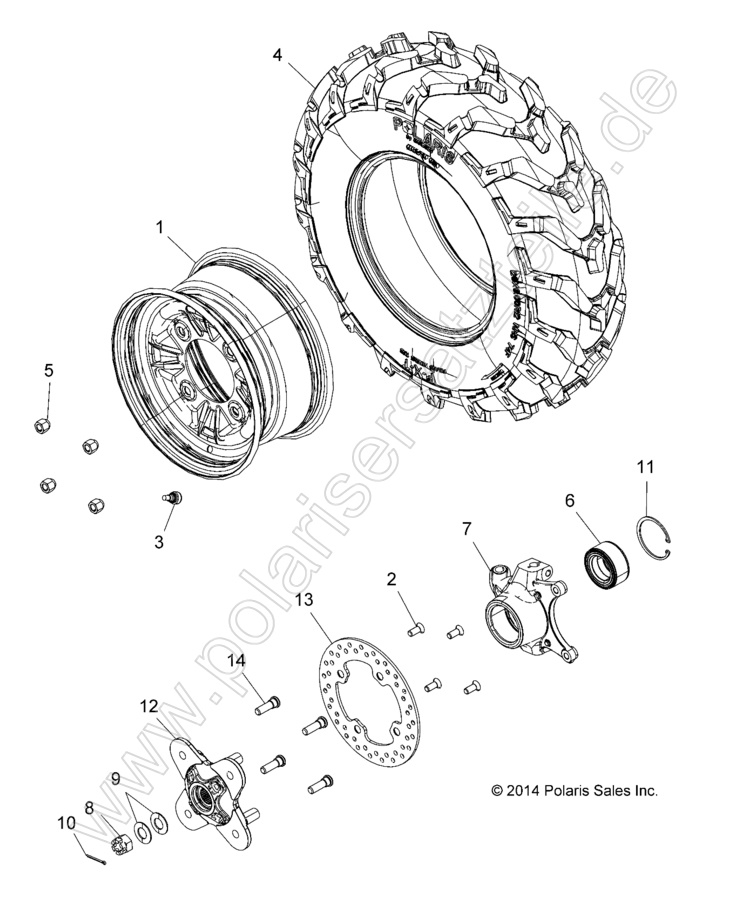WHEELS, FRONT WHEELS, FRONT