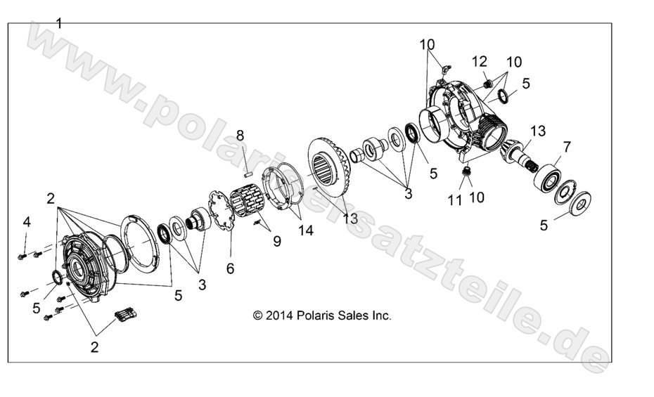 DRIVE TRAIN, FRONT GEARCASE DRIVE TRAIN, FRONT GEARCASE