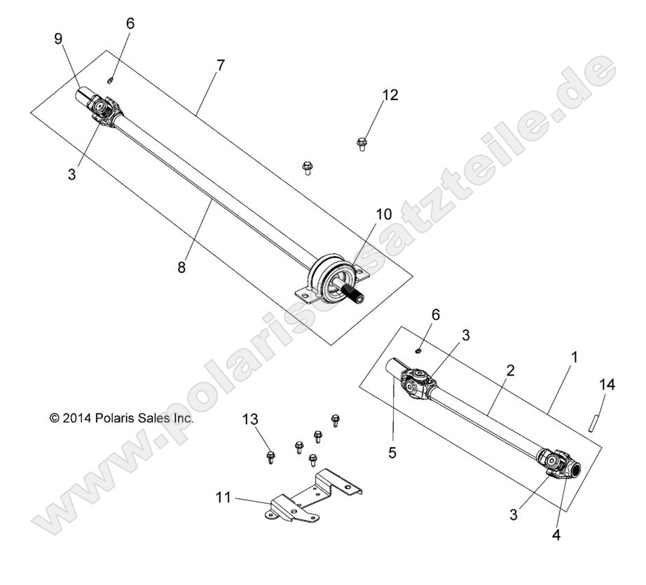 DRIVE TRAIN, FRONT PROP SHAFT DRIVE TRAIN, FRONT PROP SHAFT