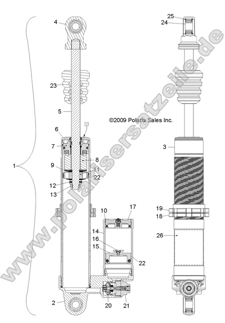 SUSPENSION, FRONT SHOCK SUSPENSION, FRONT SHOCK