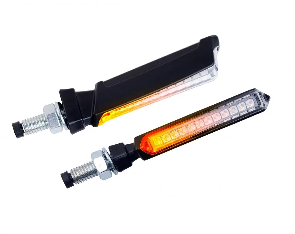 Puig_Sequenzielle_LED_Blinker_Thin_9624N Puig Sequenzielle LED Blinker Set Thin, schwarz, Glas klar, ABE, 76x12 mm