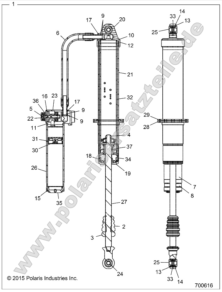 Suspension, Rear Shock Suspension, Rear Shock