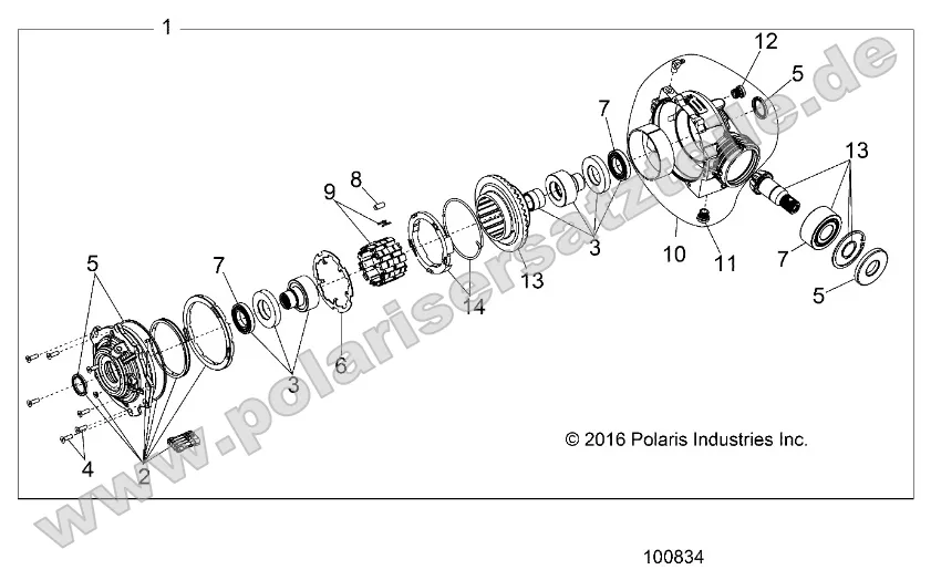 Drive Train, Front Gearcase Internals