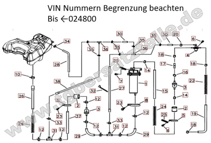 Benzinpumpe bis VIN 024800