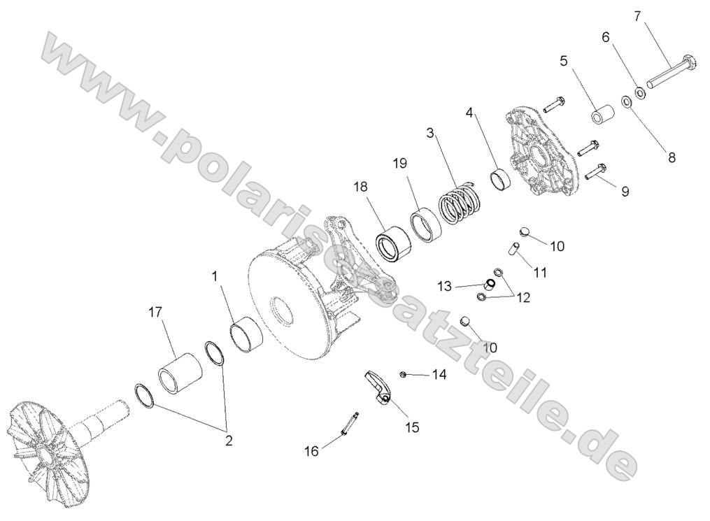 DRIVE TRAIN, PRIMARY CLUTCH DRIVE TRAIN, PRIMARY CLUTCH