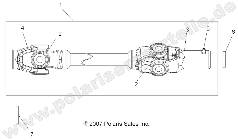 DRIVE TRAIN, FRONT PROP SHAFT