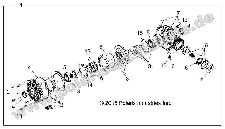 Drive Train, Front Gearcase Drive Train, Front Gearcase