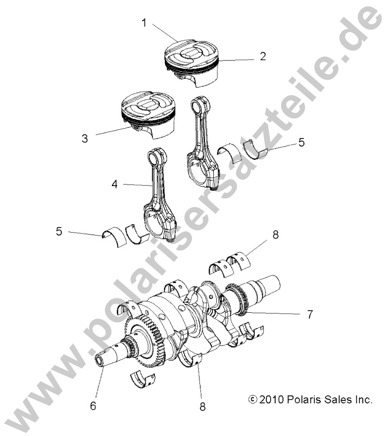 ENGINE, CRANKSHAFT and PISTON ENGINE, CRANKSHAFT and PISTON