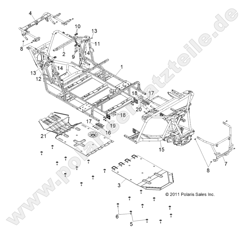 CHASSIS, MAIN FRAME and SKID PLATE