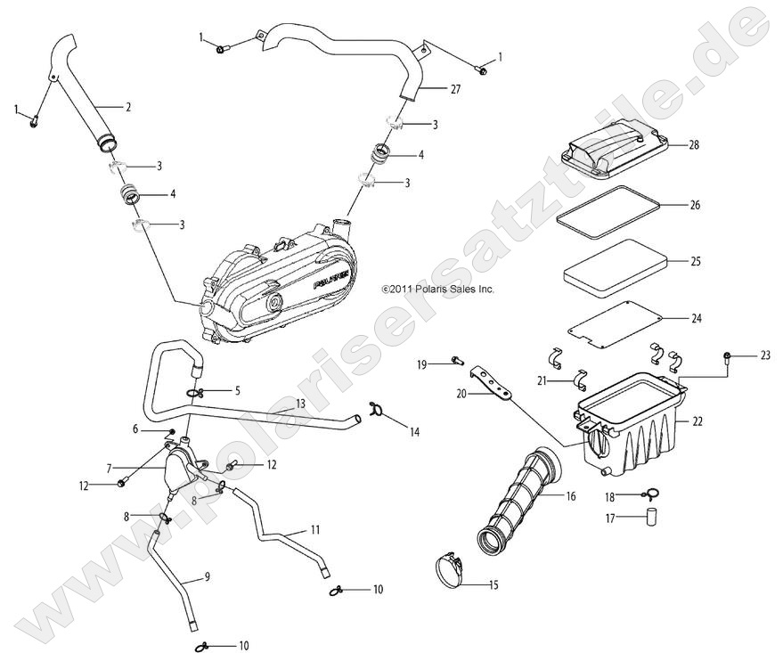 ENGINE, AIR INTAKE SYSTEM ENGINE, AIR INTAKE SYSTEM