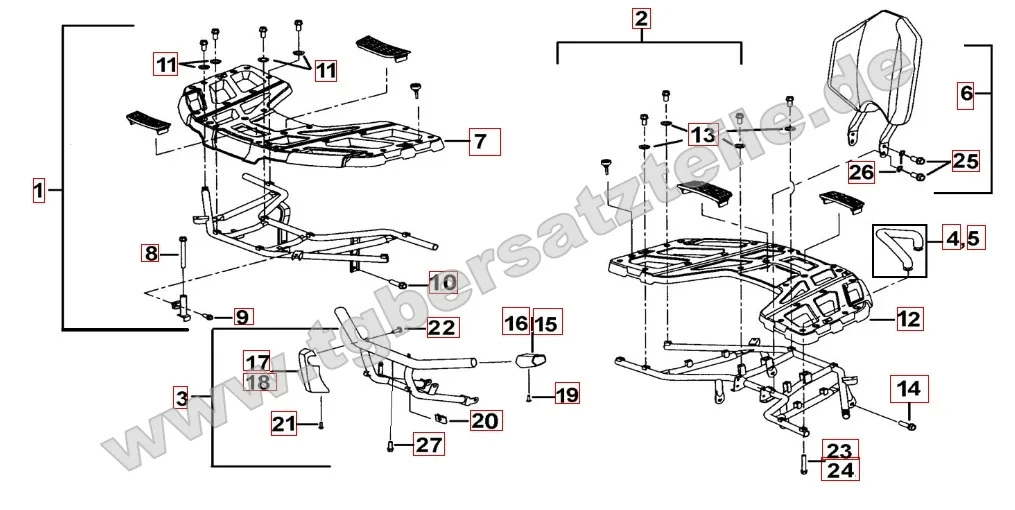 Gepäckträger Plastik