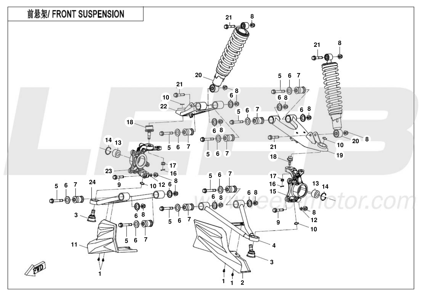 F05 FRONT SUSPENSION F05 FRONT SUSPENSION