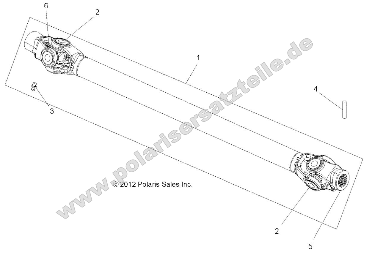 Drive Train, Prop Shaft, Front Drive Train, Prop Shaft, Front