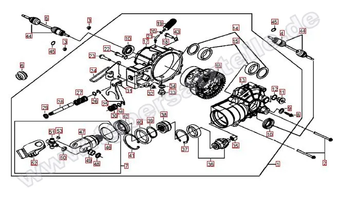 Differenzial vorne Differenzial vorne