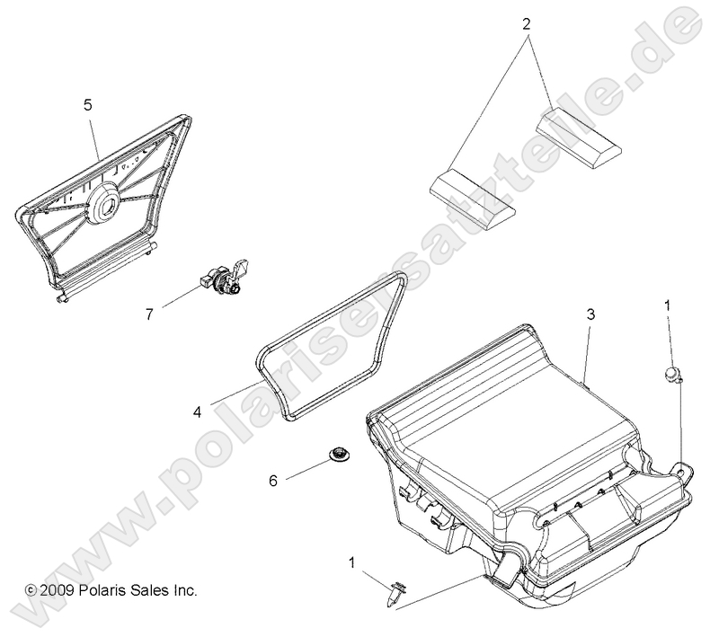 BODY, REAR STORAGE BOX BODY, REAR STORAGE BOX