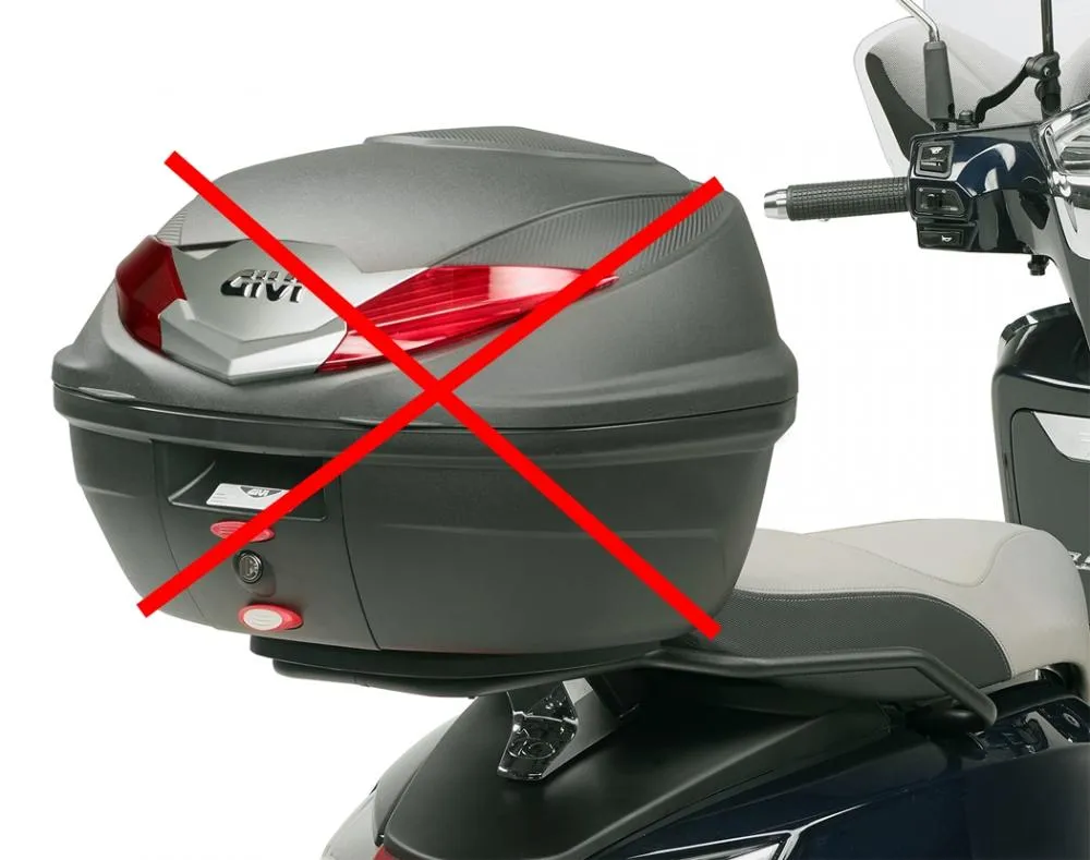 Givi_Topcasetraeger_fuer_Monolock_Koffer___Kymco_Like_50_125_150_SR6109_am_Roller Givi Topcaseträger für Monolock Koffer - Kymco Like 50 / 125 / 150 2017-23