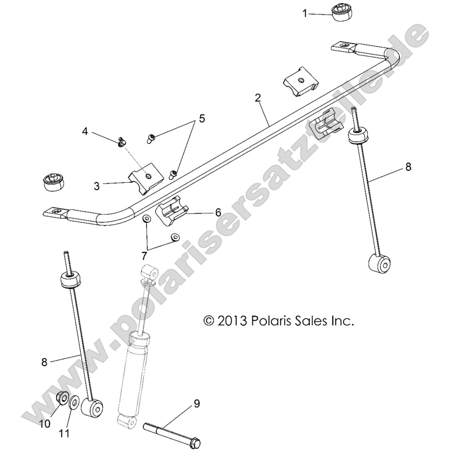 SUSPENSION, STABILIZER BAR, FRONT SUSPENSION, STABILIZER BAR, FRONT
