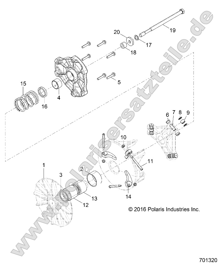 Drive Train, Primary Clutch Drive Train, Primary Clutch