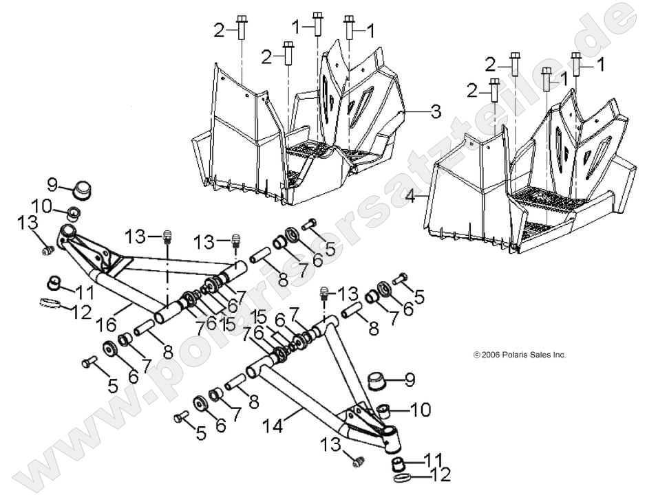 CHASSIS, A-ARM and FOOTREST CHASSIS, A-ARM and FOOTREST