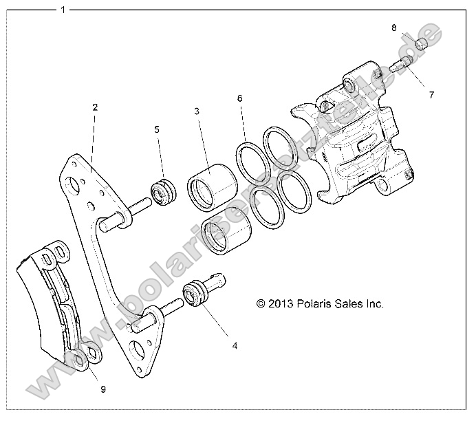 Brakes, Front Caliper Brakes, Front Caliper
