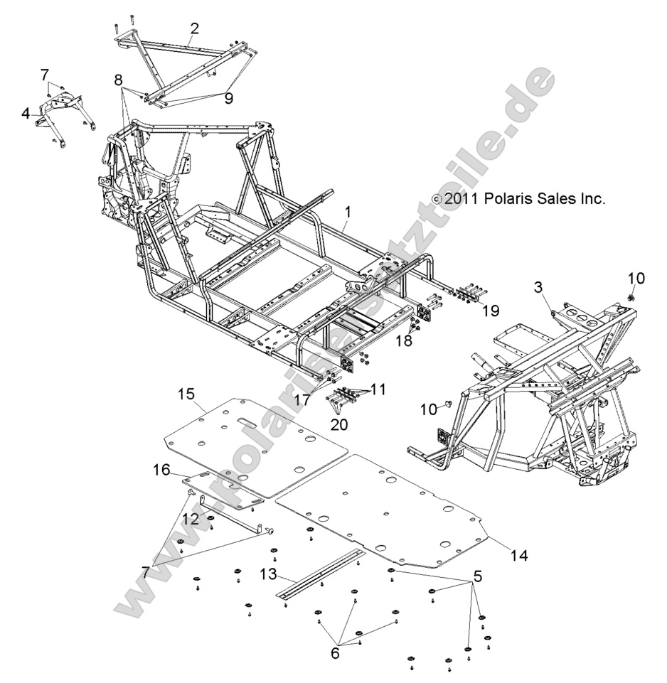 CHASSIS, MAIN FRAME and SKID PLATE CHASSIS, MAIN FRAME and SKID PLATE