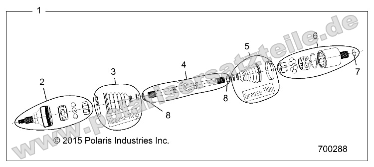 Drive Train, Rear Half Shaft Drive Train, Rear Half Shaft