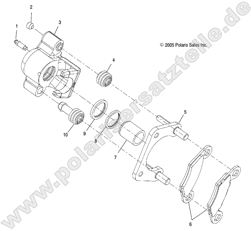 BRAKE CALIPER, REAR