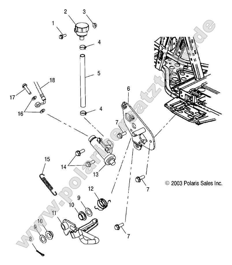 Rear Master Cylinder/Foot Pedal