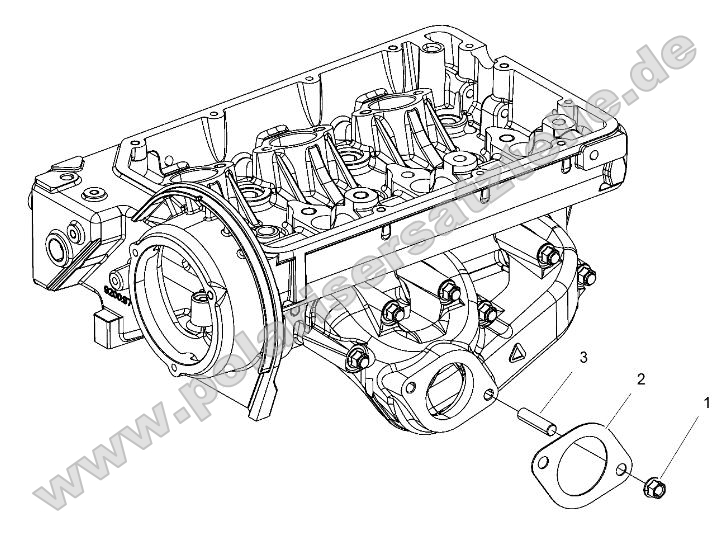 Engine, Exhaust Mounting Stud and Gasket Engine, Exhaust Mounting Stud and Gasket