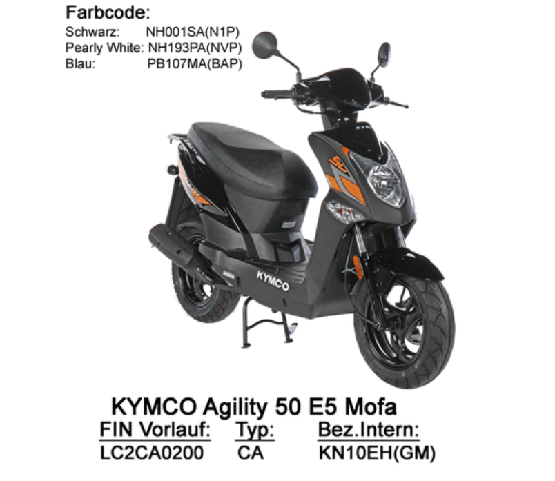 Agility 50 E5 25km/h KN10EH Agility 50 E5 25km/h KN10EH