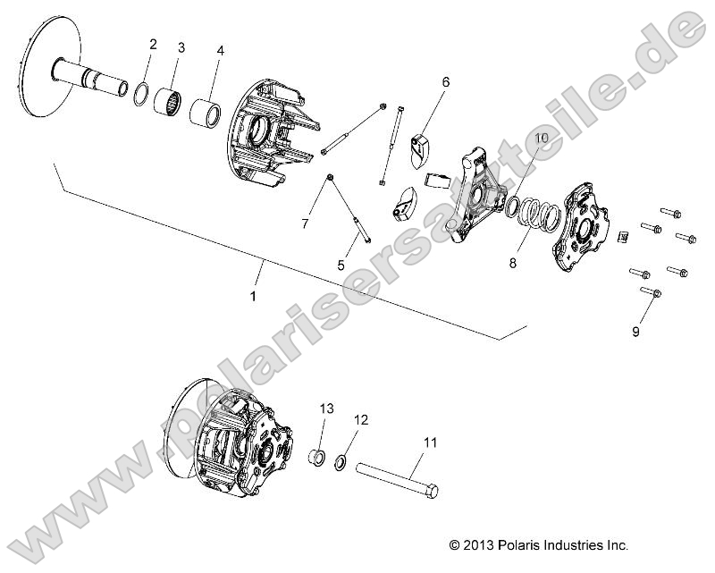 Drive Train, Primary Clutch Drive Train, Primary Clutch