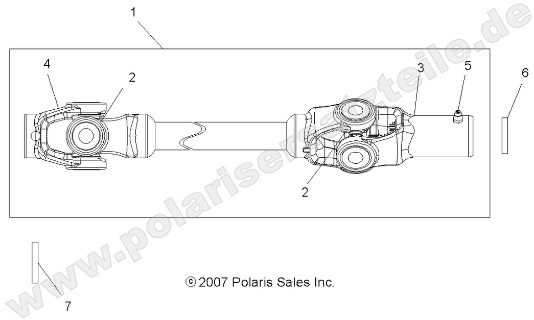 DRIVE TRAIN, FRONT PROP SHAFT DRIVE TRAIN, FRONT PROP SHAFT