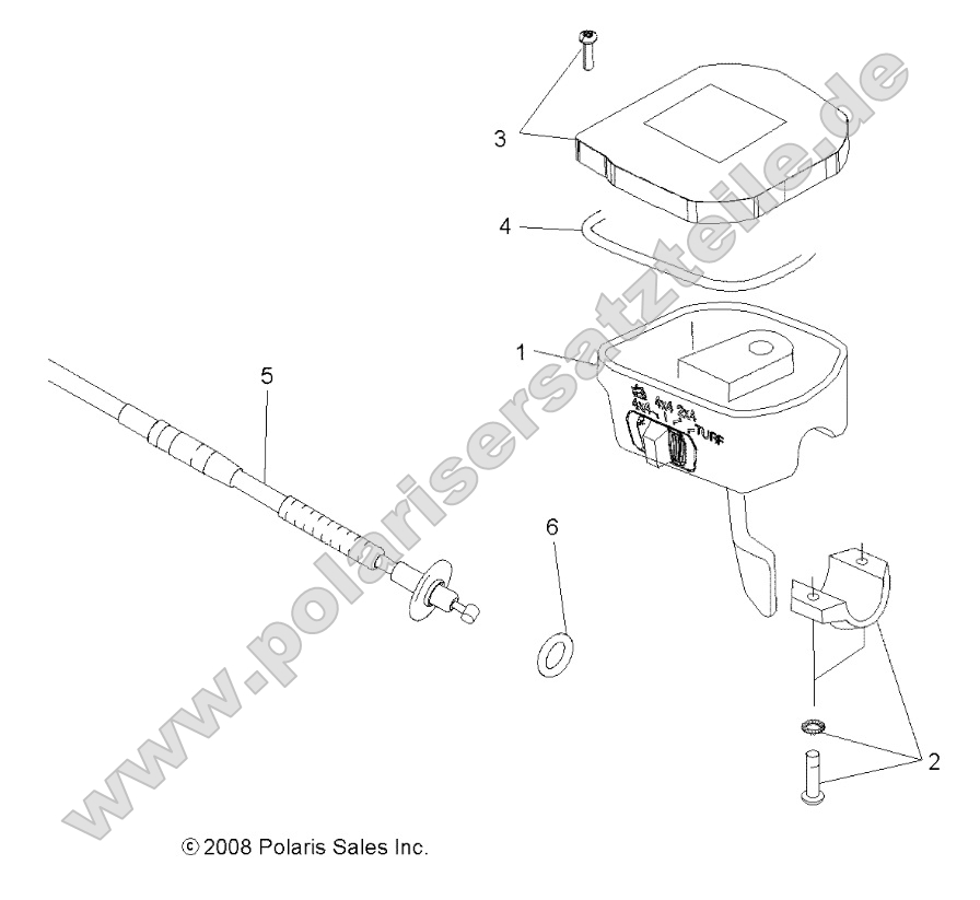 Steering, Controls, Throttle Asm. and Cable