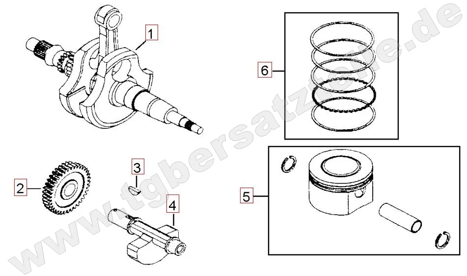 Kurbelwelle - Kolben Kurbelwelle - Kolben