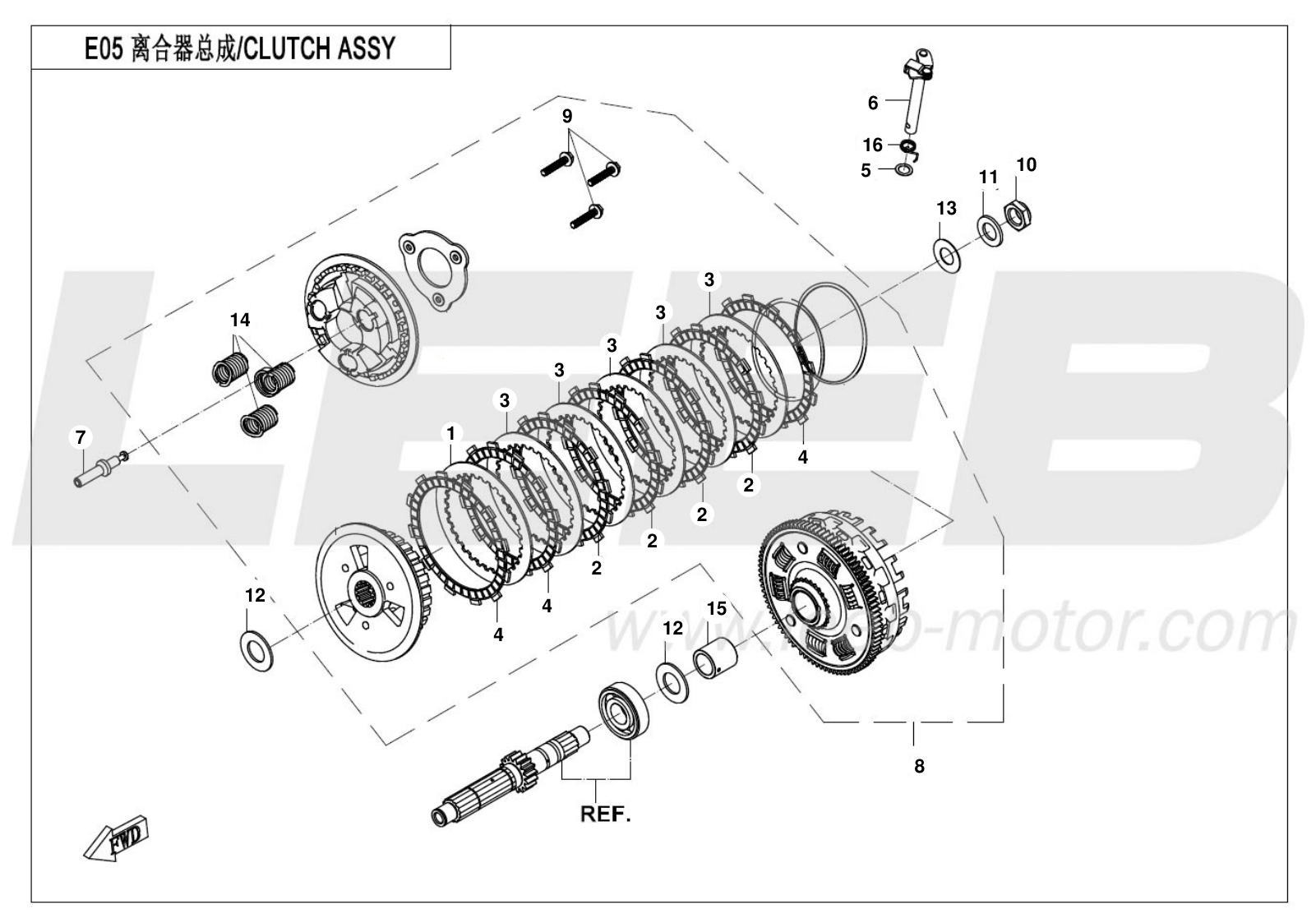 25-CF700-9AH-E05 CLUTCH(SLIPPING CLUTCH )