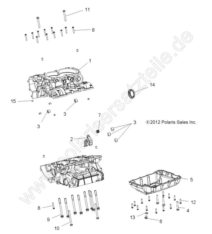 ENGINE, CRANKCASE ENGINE, CRANKCASE