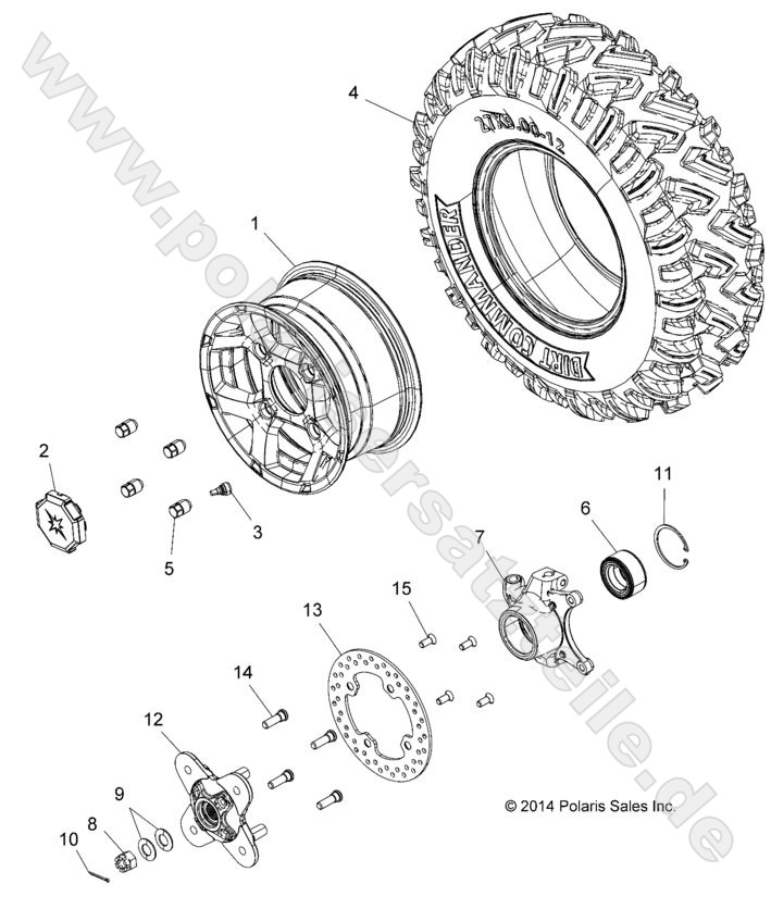 WHEELS, FRONT WHEELS, FRONT