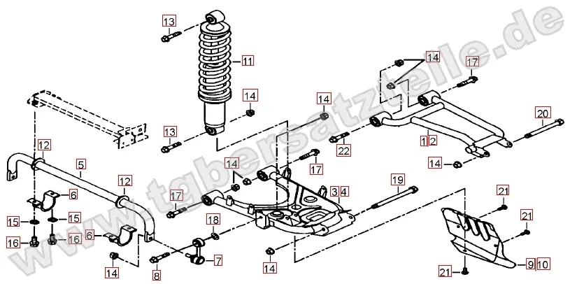 Federbein hinten Federbein hinten