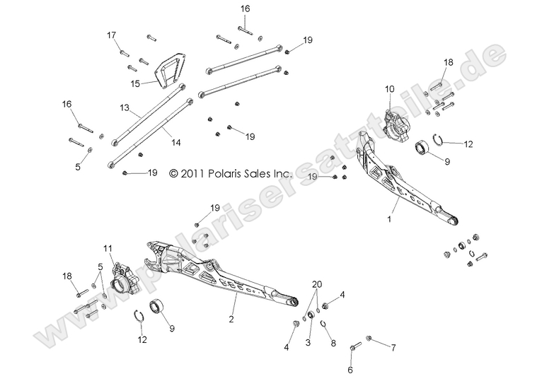 SUSPENSION, REAR SUSPENSION, REAR
