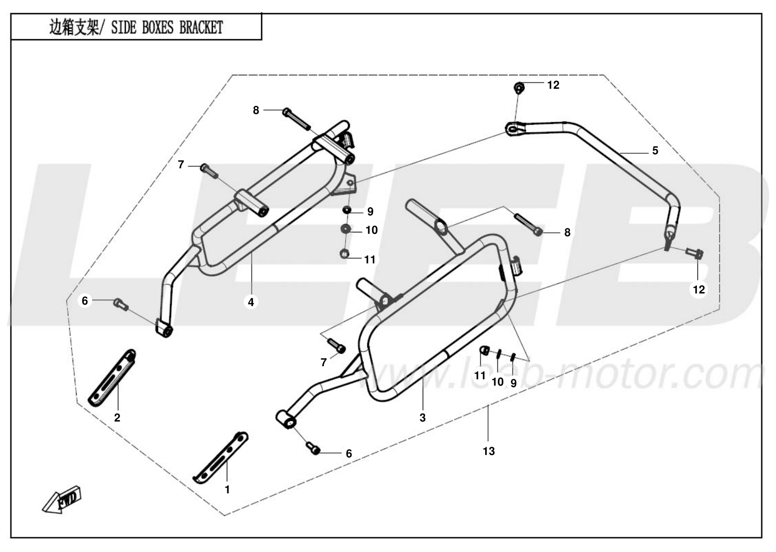 25-CF700-9AH-F22-1 SIDE BOX BRACKET 25-CF700-9AH-F22-1 SIDE BOX BRACKET