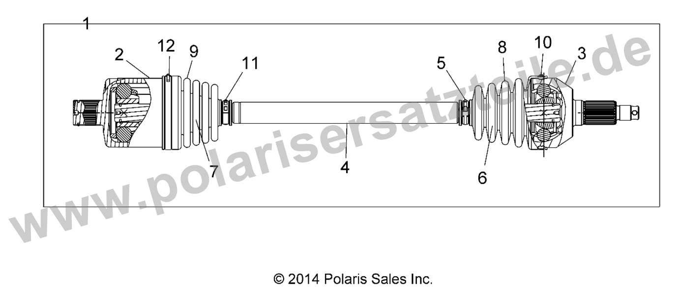 DRIVE TRAIN, REAR HALF SHAFT DRIVE TRAIN, REAR HALF SHAFT