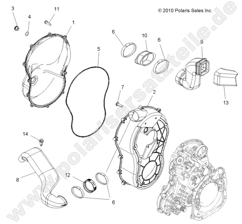 BODY, CLUTCH COVER BODY, CLUTCH COVER