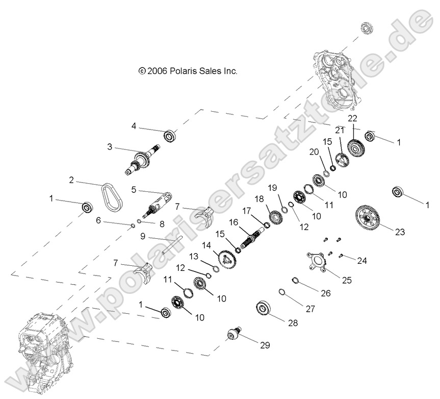 Gearcase, Internal Gearcase, Internal