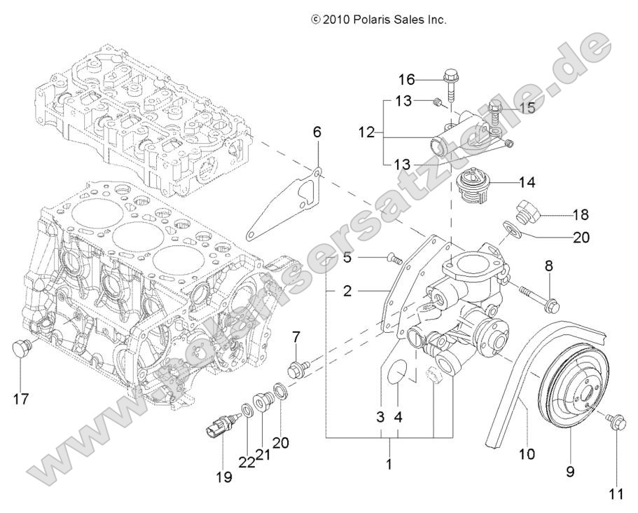 Engine, Water Cooling System Engine, Water Cooling System